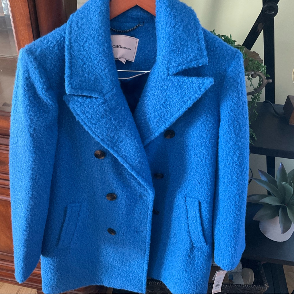 Bcbgeneration Boucle Teddy Double Breasted Coat Nwt.